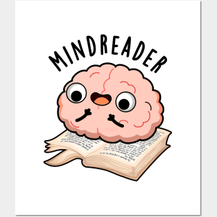 Mind Reader Funny Brain Pun Posters and Art